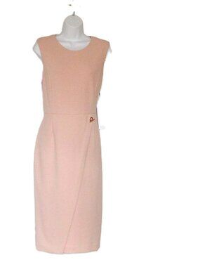Adrienne Vittadini Studio Sleeveless Dress fully lined New pink size 12